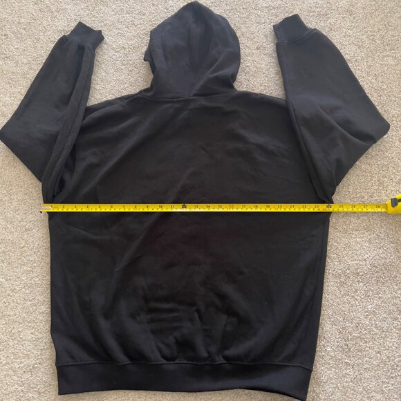 Vintage Praha Drinking Team Czech Republic Graphic Black Hoodie Sweatshirt M - Picture 4 of 6